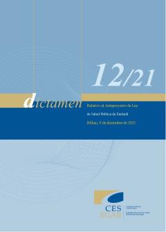 Dictamen 12/21 sobre el Anteproyecto de Ley de salud pública de Euskadi